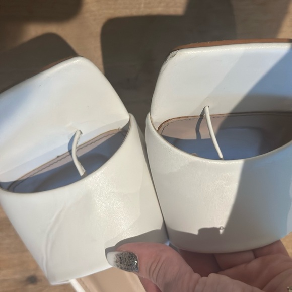 Nasty Gal Cream Women's Mules - Picture 4 of 7